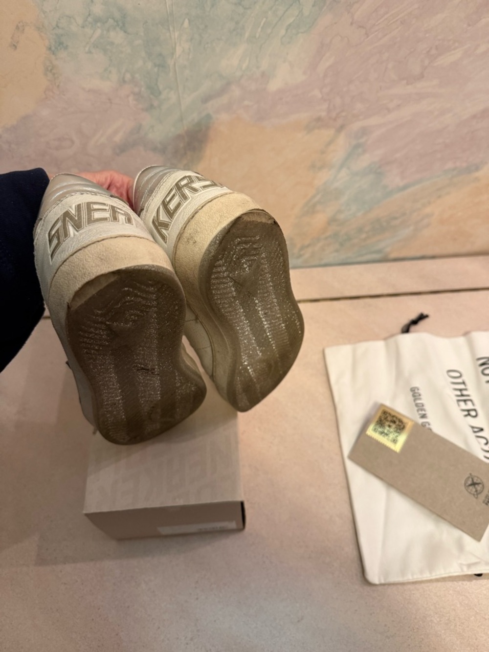 Golden Goose ball star Sneakers with Silver Star 38 - Picture 10 of 14